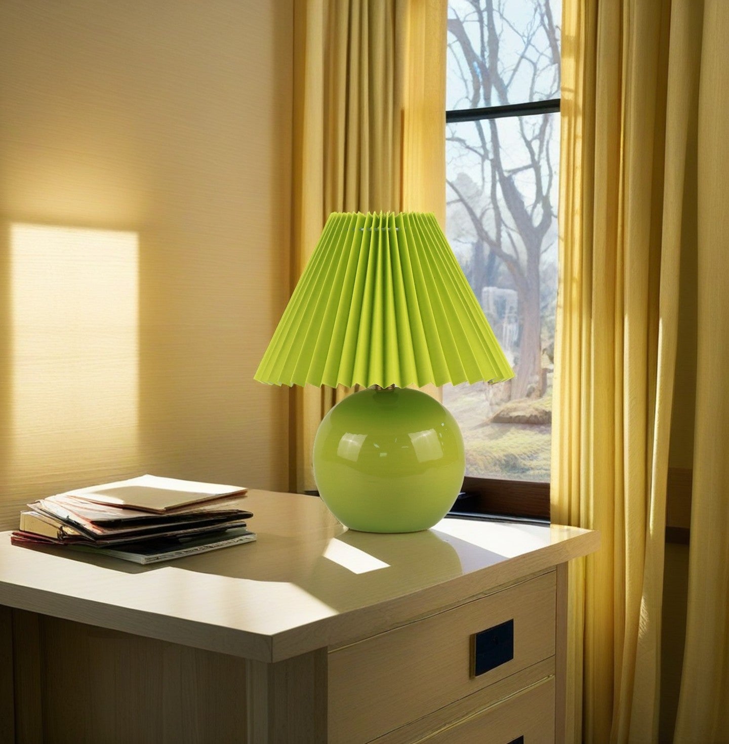 Light Green Mini Ceramic Lamp