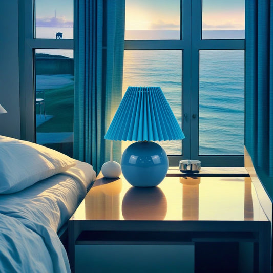 Dark Blue Mini Ceramic Lamp