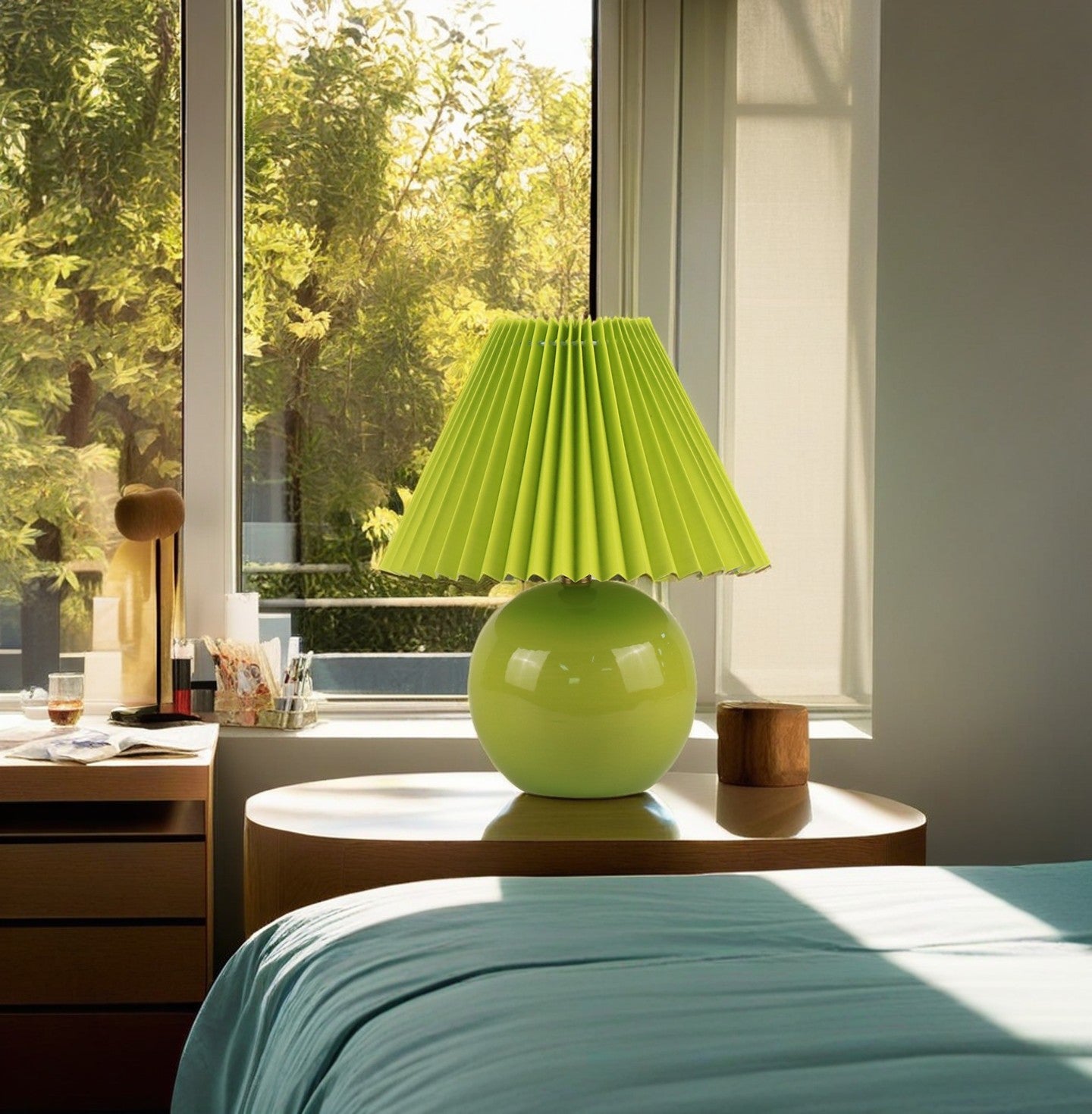 Light Green Mini Ceramic Lamp