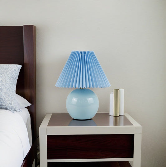 Light Blue Mini Ceramic Lamp