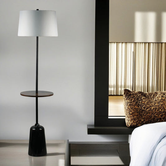 Art Deco Marble-based Floor Lamp