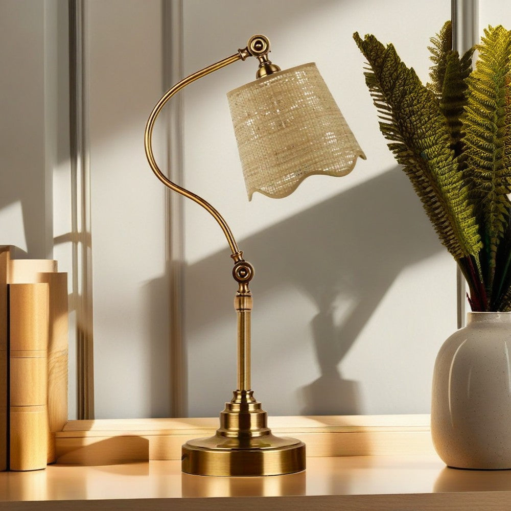 Traditional Gold Task Lamp