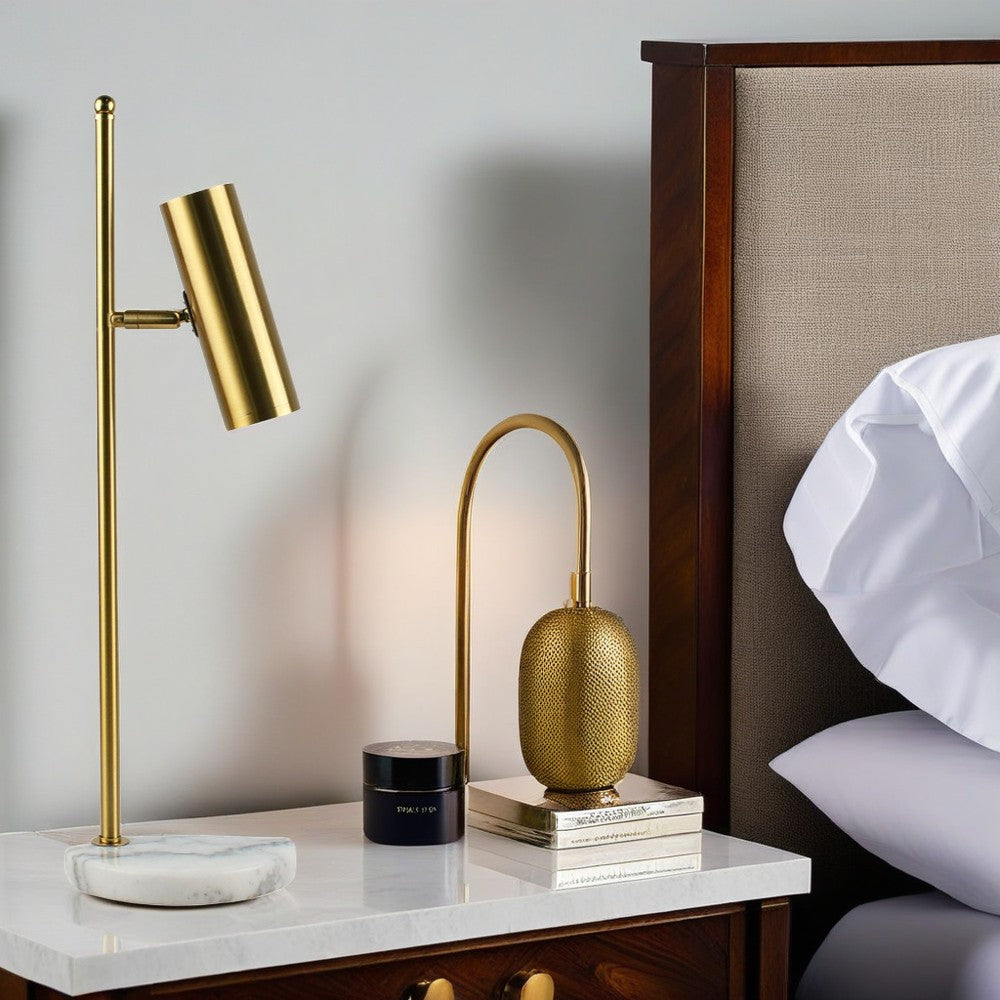 Nordic Nature Marble-Based Task Lamp