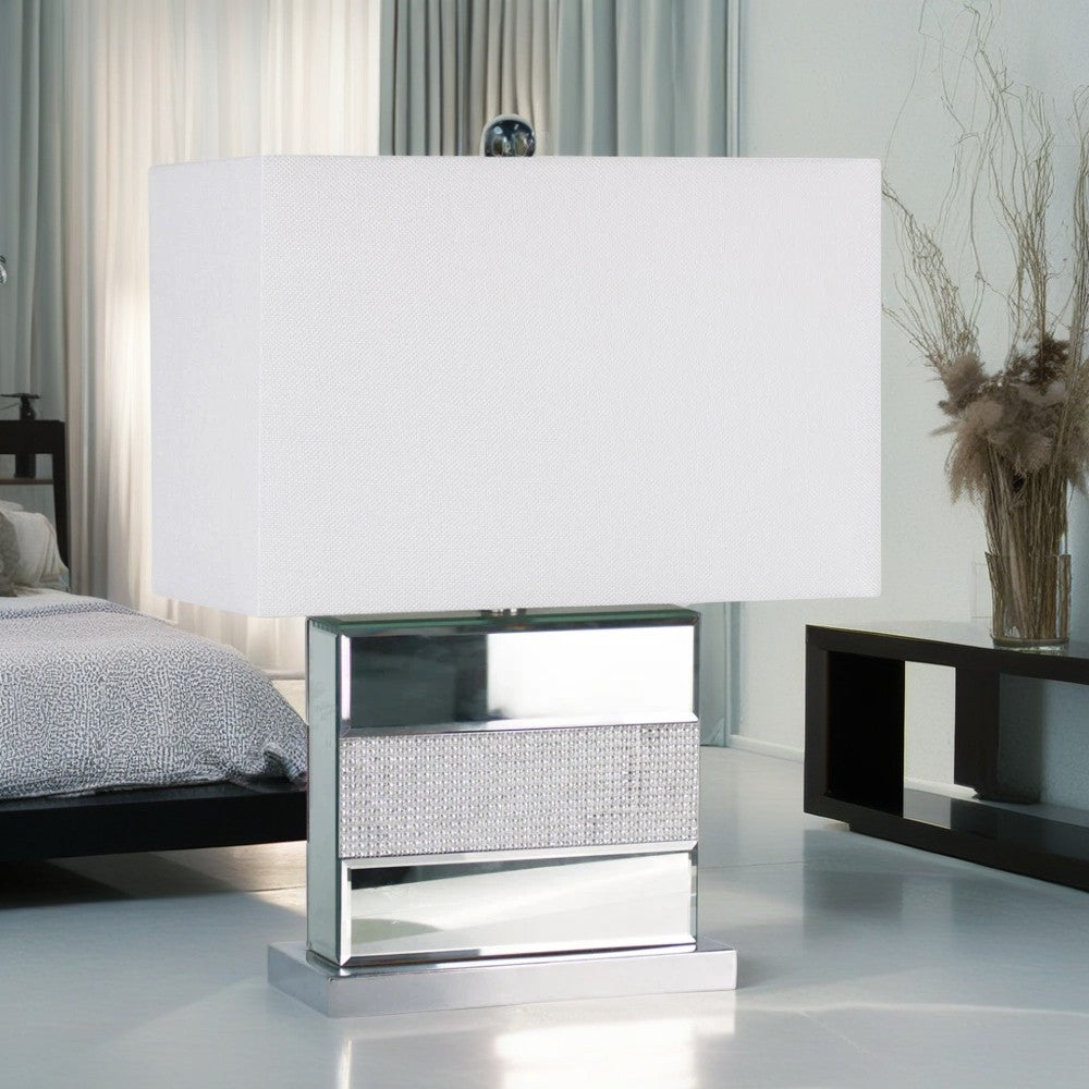 Small Mirror Table Lamp