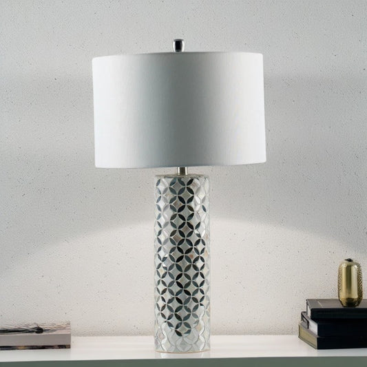 Cylindrical Mirror Table Lamp