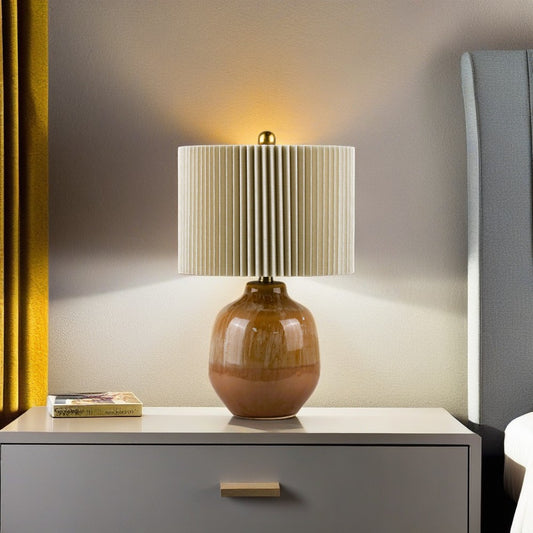 Log style Ceramic Lamp