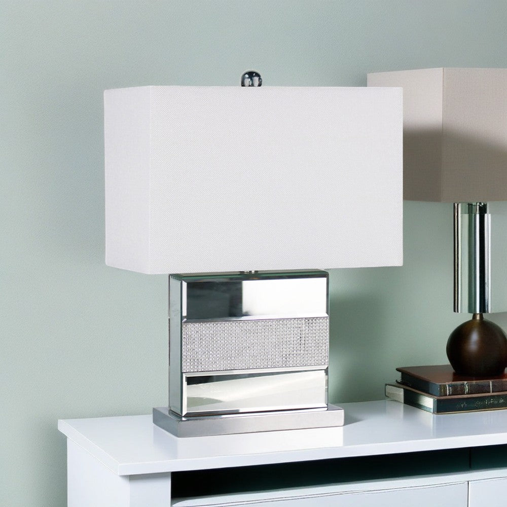 Small Mirror Table Lamp