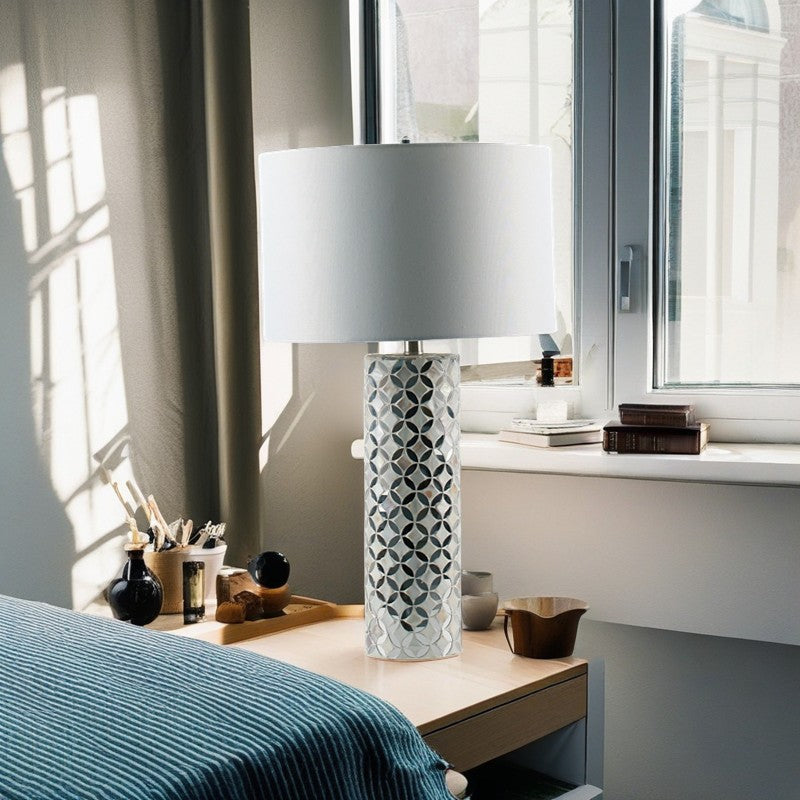 Cylindrical Mirror Table Lamp