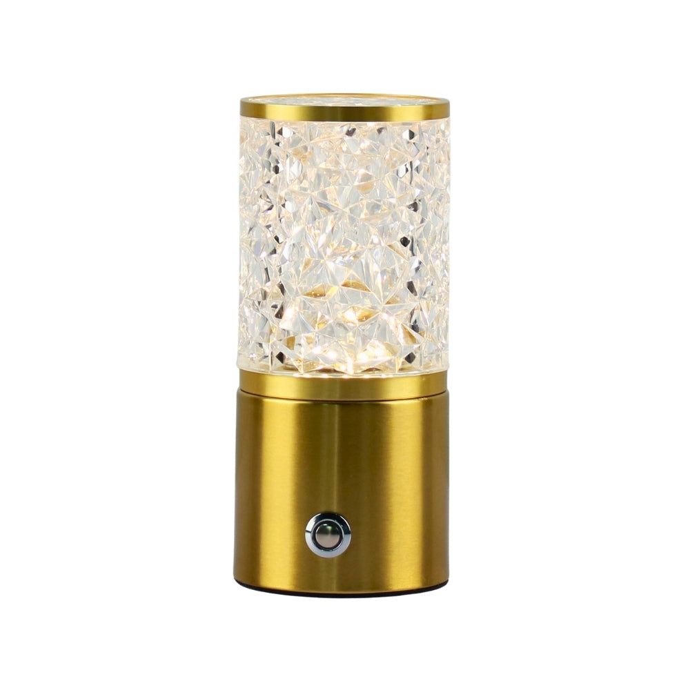 Cylindrical USB Rechargeable LED Lamp - Touch Switch