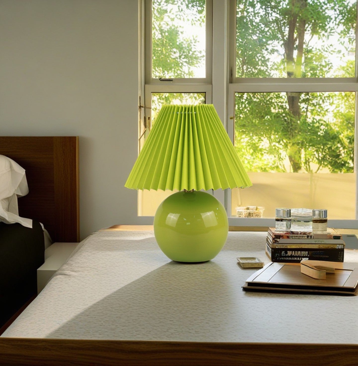 Light Green Mini Ceramic Lamp