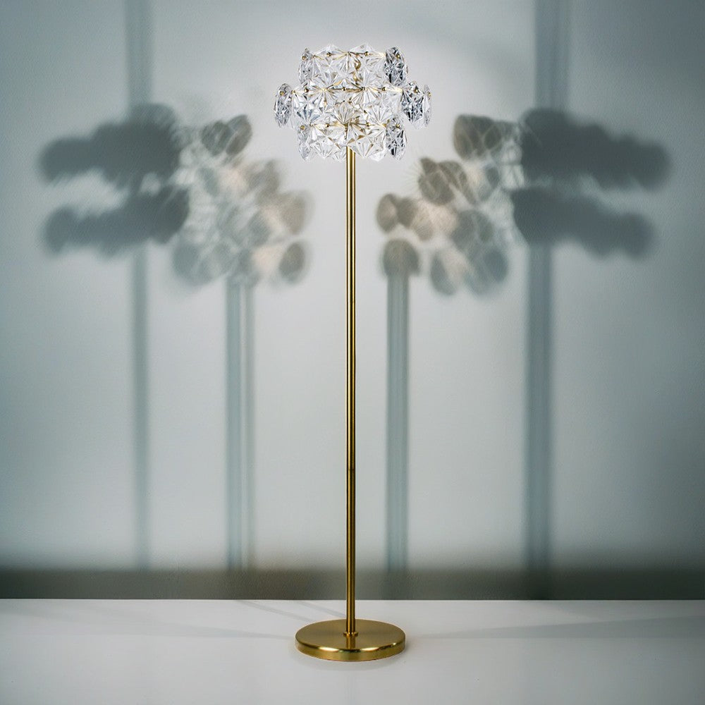 Contemporary Crystal Floor Lamp