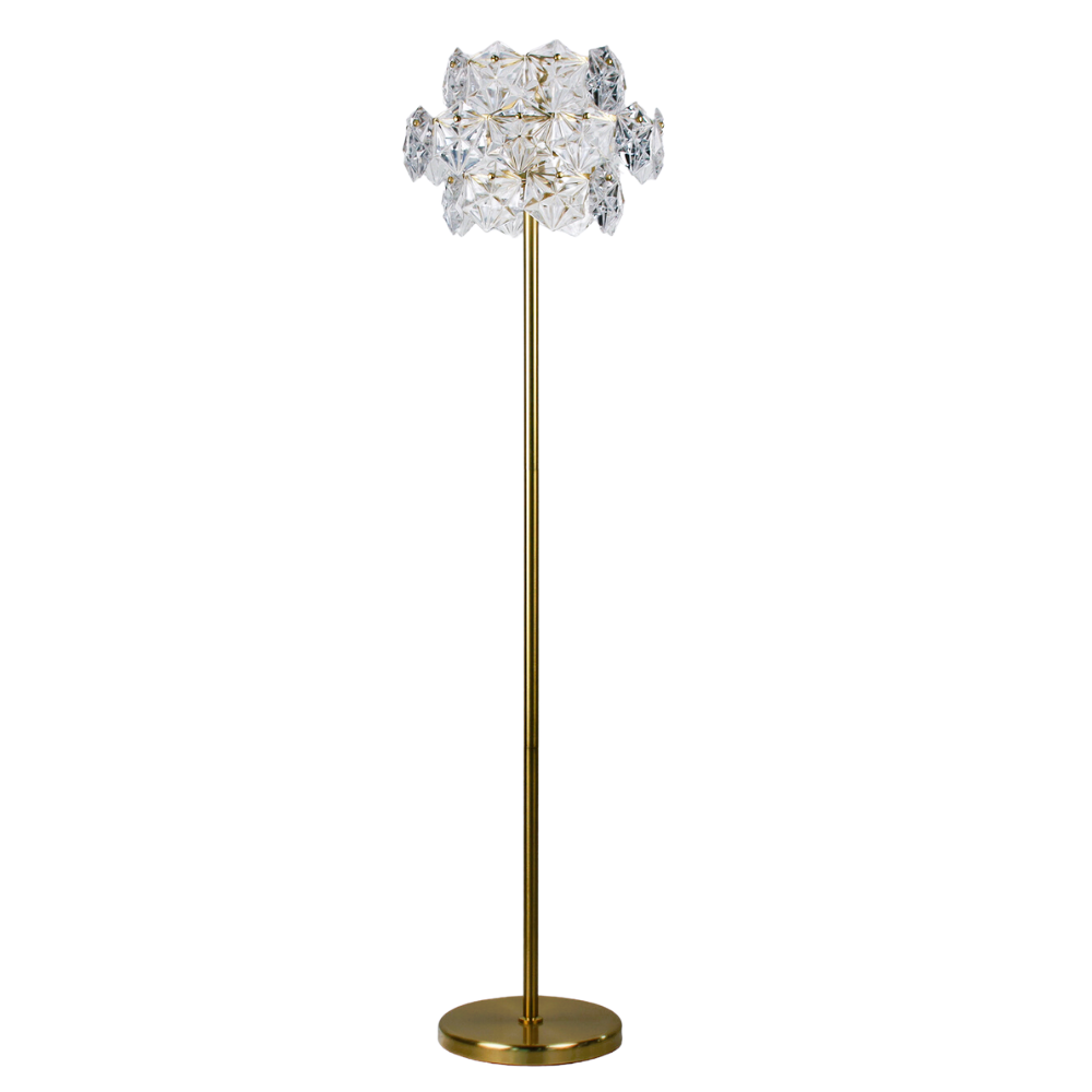 Contemporary Crystal Floor Lamp