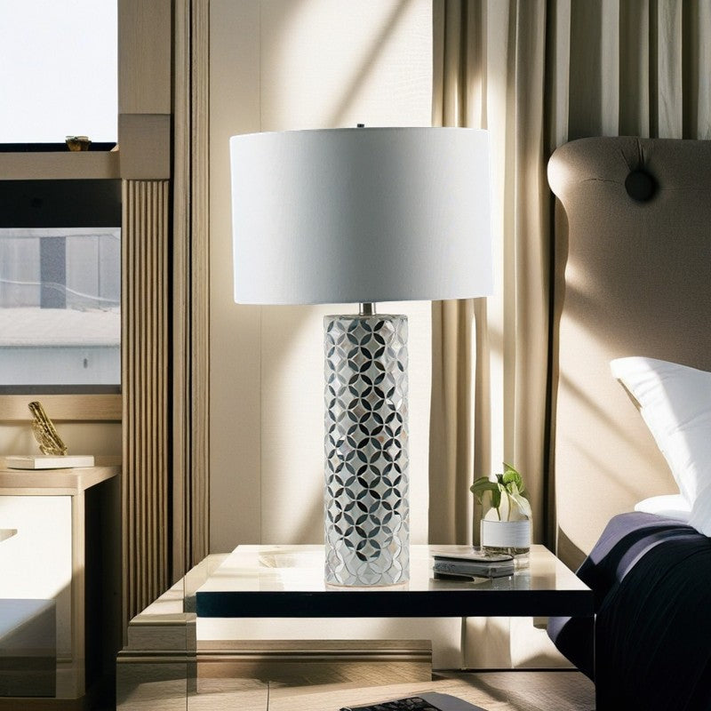 Cylindrical Mirror Table Lamp