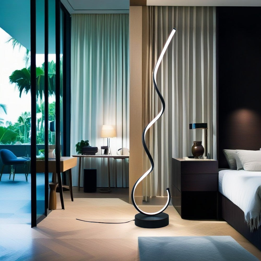 Elegant Wavy Floor Lamp