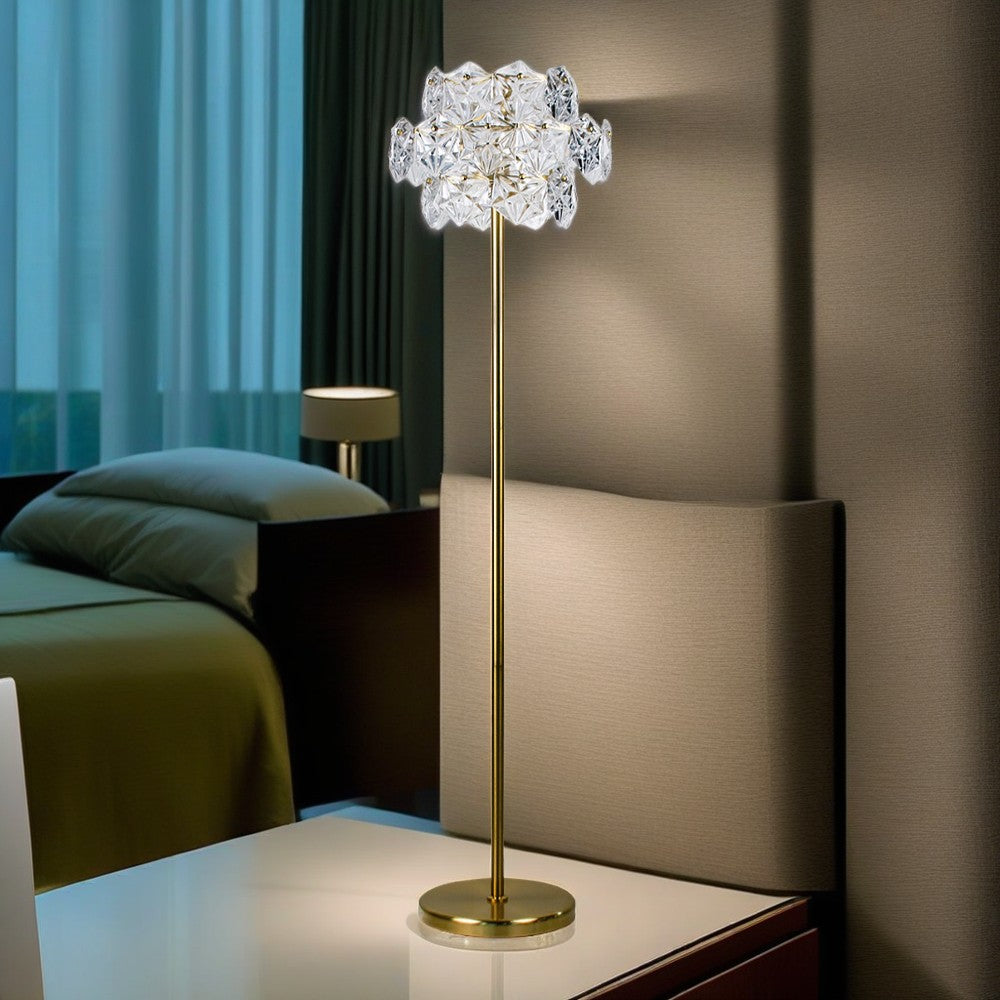 Contemporary Crystal Floor Lamp