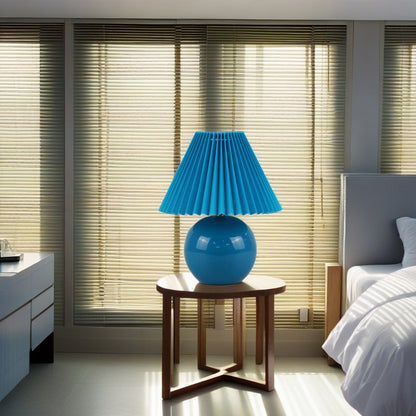 Dark Blue Mini Ceramic Lamp