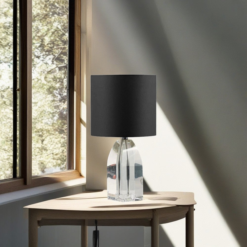 Nordic Crystal Table Lamp - Black Shade