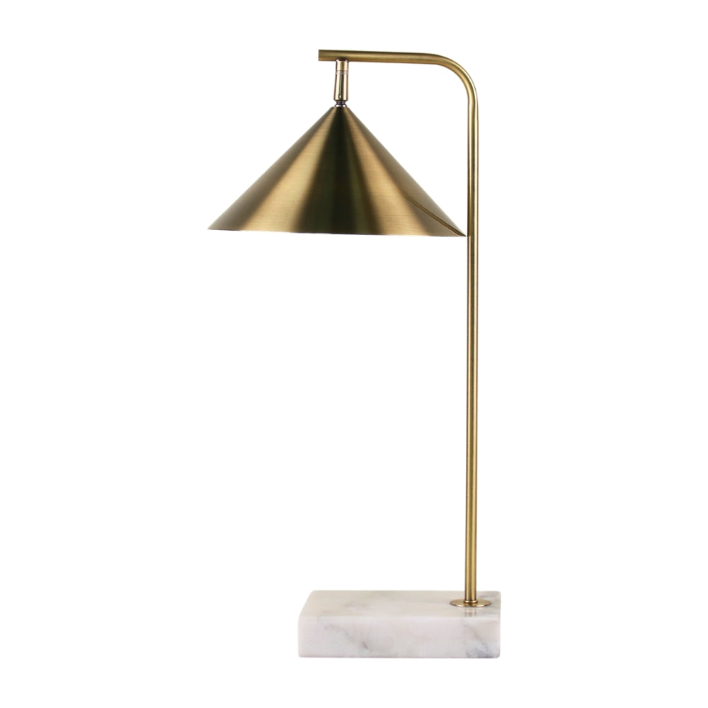 Classic Nature Marble-Based Task Lamp