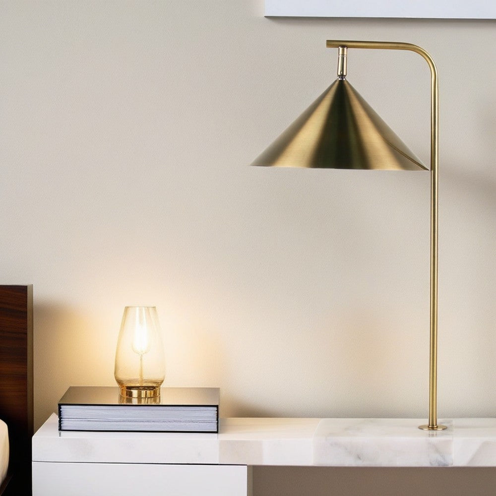 Classic Nature Marble-Based Task Lamp