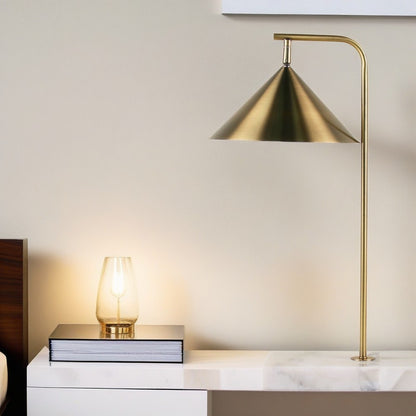 Classic Nature Marble-Based Task Lamp