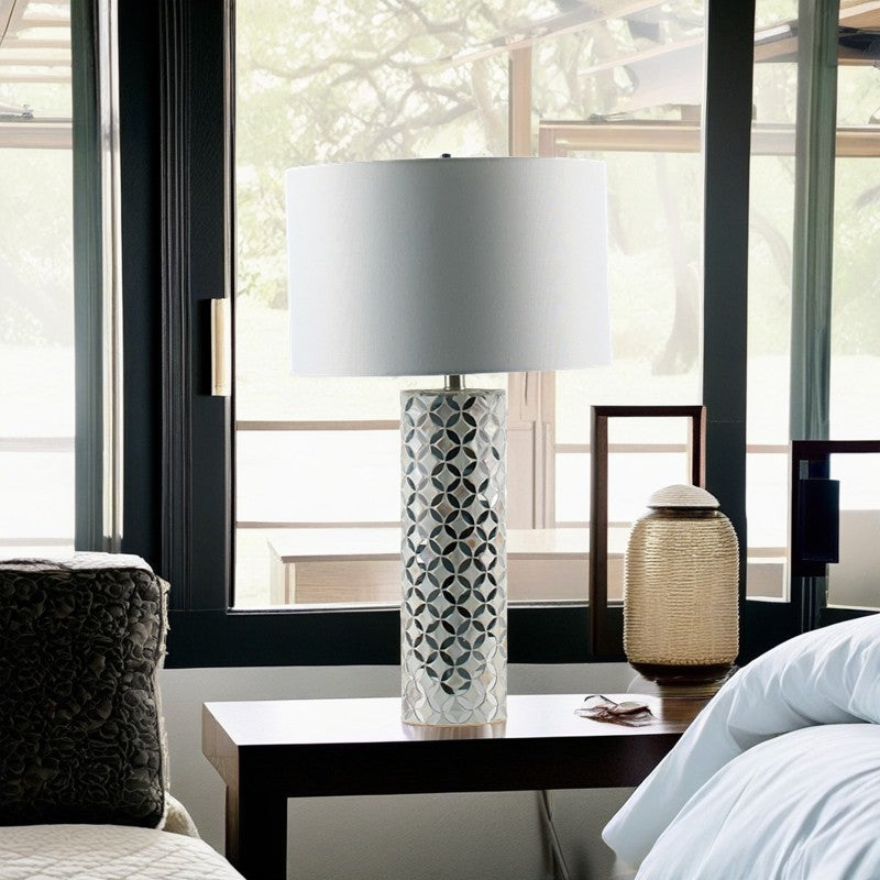 Cylindrical Mirror Table Lamp