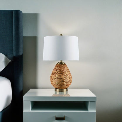 Log style Rattern Lamp