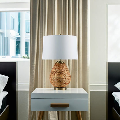 Log style Rattern Lamp