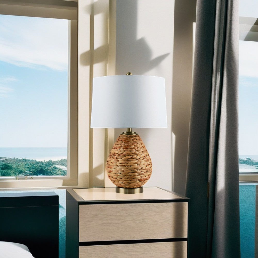 Log style Rattern Lamp