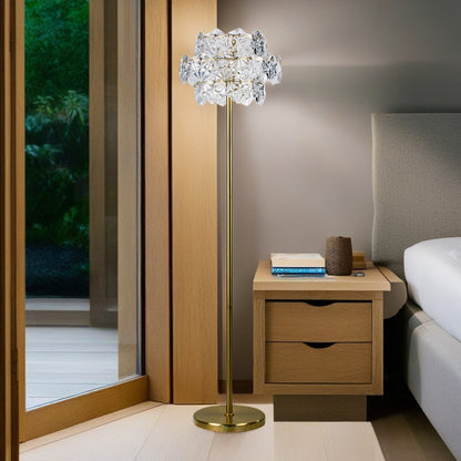 Contemporary Crystal Floor Lamp