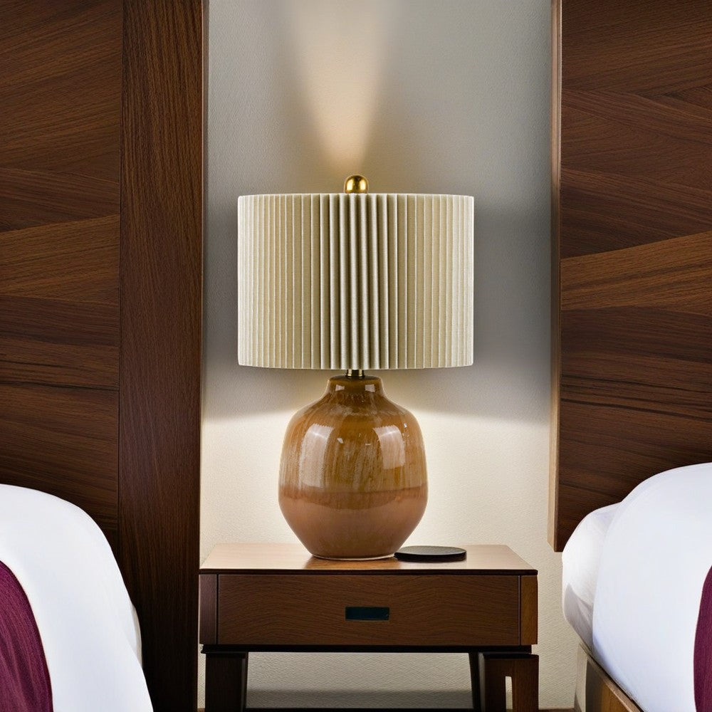 Log style Ceramic Lamp