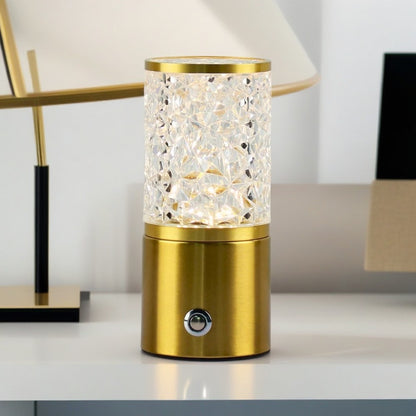Cylindrical USB Rechargeable LED Lamp - Touch Switch