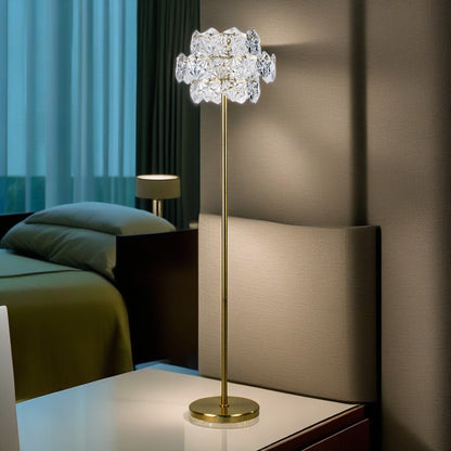 Contemporary Crystal Floor Lamp